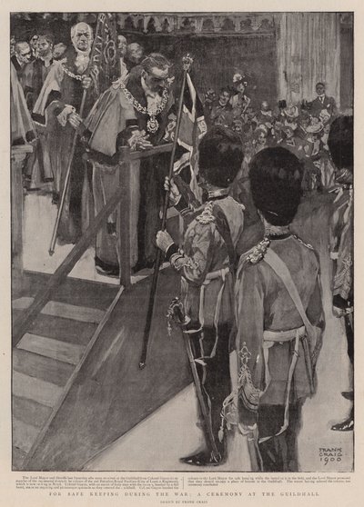 For Safe Keeping during the War, a Ceremony at the Guildhall by Frank Craig